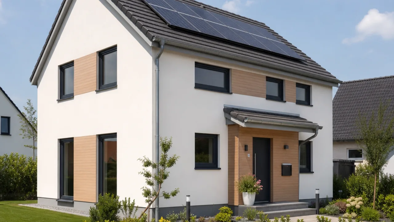 Musterhaus-Vorschau: Einfamilienhaus mit Satteldach Musterhaus-Vorschau: Einfamilienhaus mit Satteldach